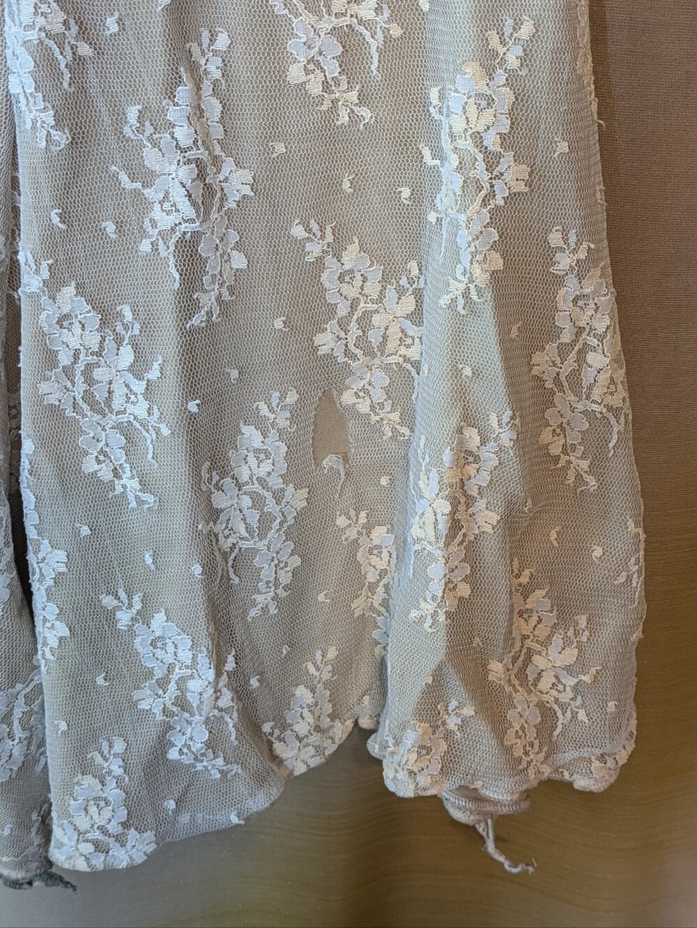 Boho Chic Floral Lace Flare Pants Low Rise - Picture 4 of 4